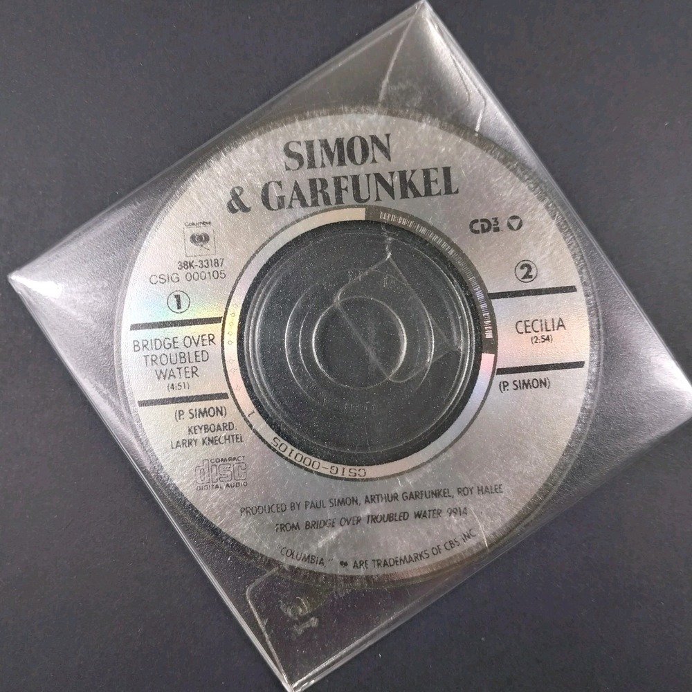 Simon & Garfunkel Bridge Over Troubled Water / Cecilia 3" Mini CD Single 1988